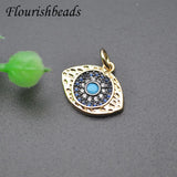 10pcs Evil Eye Charm Rhinestone DIY Jewelry Findings