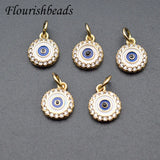 10pcs Evil Eye Charm Rhinestone DIY Jewelry Findings