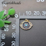 10pcs Evil Eye Charm Rhinestone DIY Jewelry Findings