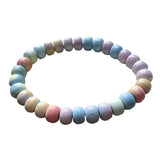 Rainbow Stone Bracelet Crystal Candy Hand Row Women Boys Gift Wrist Jewelry