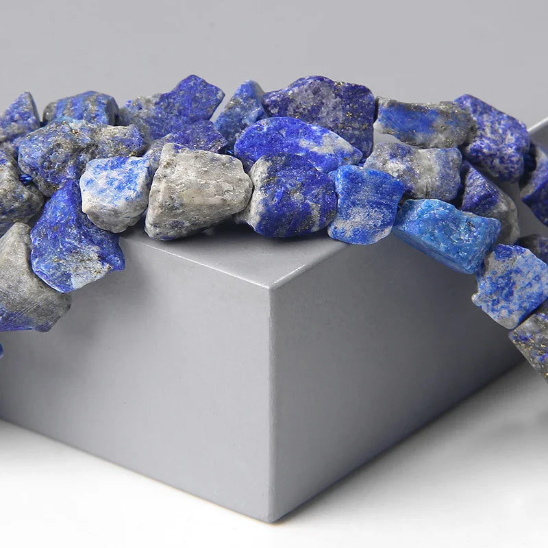 Lapis Lazuli Beads Freeform Loose Minerals Stone Bead 7-11mm