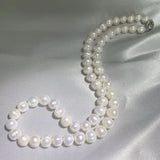 Natural Freshwater Pearl Necklace 925 Sterling Silver Choker