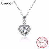 925 Silver Heart Necklace Romantic Jewelry For Women