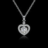 925 Silver Heart Necklace Romantic Jewelry For Women