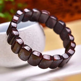 Red Iron Stone Hand Row Natural Stone Bracelets For Women Men Gift