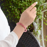 Red Strawberry Natural Crystal Bracelet Beauty for Women Girl