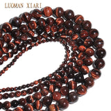 Red Tiger Eye Natural Stone Round Beads 4/6/8/10/12 mm