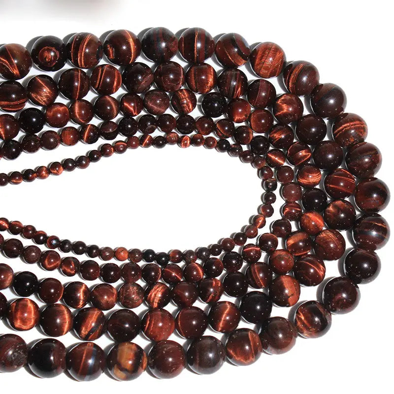 Red Tiger Eye Natural Stone Round Beads 4/6/8/10/12 mm