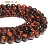 Red Tiger Eye Natural Stone Round Beads 4/6/8/10/12 mm