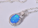 Fire Opal Stone Pendant for Women