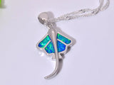Fine Fire Opal Stone Sterling Silver Pendants for Women