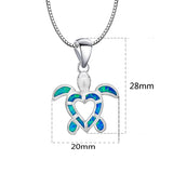 Fine Opal Stone Pendant in Sterling Silver
