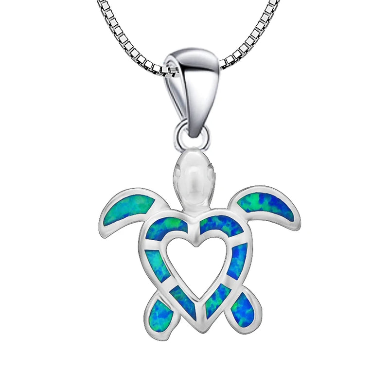 Fine Opal Stone Pendant in Sterling Silver