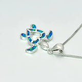 Fine Opal Stone Pendant in Sterling Silver