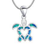 Fine Opal Stone Pendant in Sterling Silver