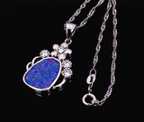 Fine Brown Fire Opal Stone Pendant for Women