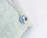 Fine Brown Fire Opal Stone Sliver Pendant for Women