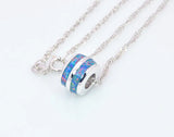 Fine Brown Fire Opal Stone Sliver Pendant for Women