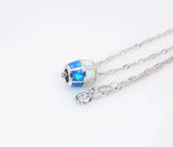 Multicolour Fire Opal Sliver Pendant for Women