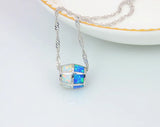 Multicolour Fire Opal Sliver Pendant for Women
