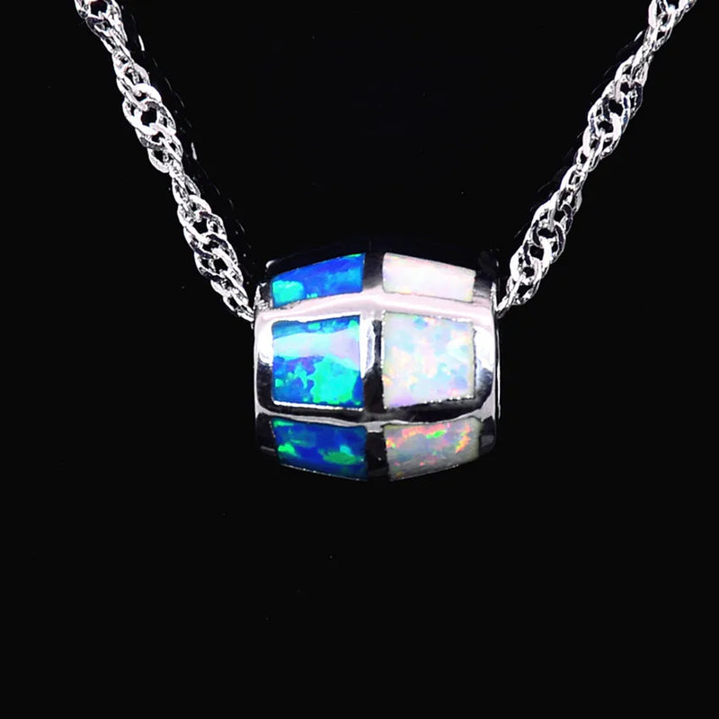 Multicolour Fire Opal Sliver Pendant for Women
