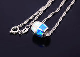 Multicolour Fire Opal Sliver Pendant for Women