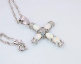 Fine Fire Opal Stone Sterling Silver Pendant for Women