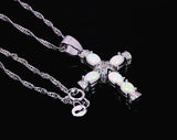 Fine Fire Opal Stone Sterling Silver Pendant for Women