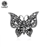 Retro Butterfly Rhinestone Brooch Exaggerated Personality Corsage Pins