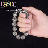Thai Silver Lucky Jucai Pixiu Bracelet for Couple