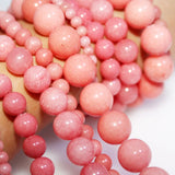 Rhodochrosite Round Stone Beads 4-12mm DIY Bracelet Making