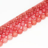 Rhodochrosite Round Stone Beads 4-12mm DIY Bracelet Making