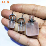 Rose Quarts Perfume Pendant Jewelry Earrings