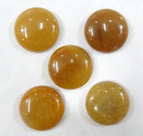 Natural Tiger Eye Stone 25mm Cabochons for DIY Jewelry Making 20pcs