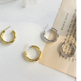 Round Circle Women Hoop Earrings Gold/Silver Jewelry