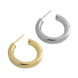 Round Circle Women Hoop Earrings Gold/Silver Jewelry