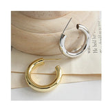 Round Circle Women Hoop Earrings Gold/Silver Jewelry