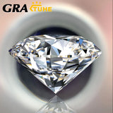 Round Moissanite Stone 100%VVS1 D for Jewelry Making