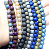 Natural Quartz Geode Agate Stone Beads 6/8/10/12mm Strand 15''