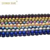 Natural Quartz Geode Agate Stone Beads 6/8/10/12mm Strand 15''