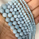 Natural Stone Beads Light Aquamarine 4/6/8/10MM