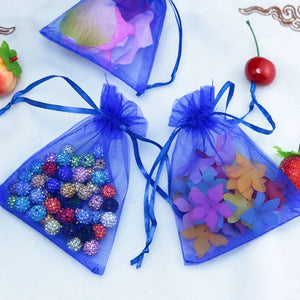 100pcs/lot Royal Jewelry Organza Gift Bags 5x7cm Wedding Pouches