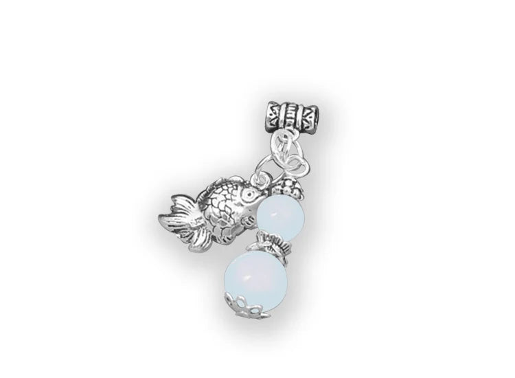 S925 Thai Silver Carp DIY Bracelet Pendant