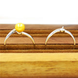 Sterling Silver Half Moon Ring Mounts Adjustable Rings Accessories