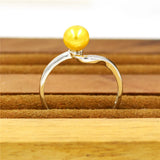 Sterling Silver Half Moon Ring Mounts Adjustable Rings Accessories