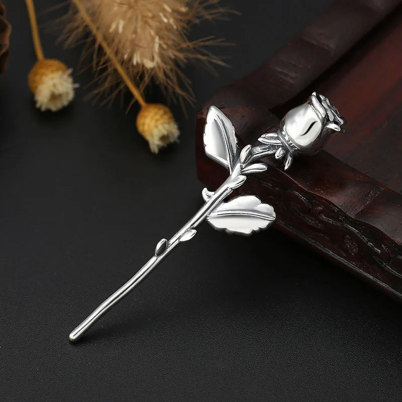 S925 Retro Hipster Necklace Pendant Ladies Thai Silver Pendant