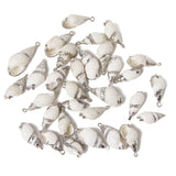 Irregular Conch Plated Cowries Charm Earrings - DIY Jewelry Accessory