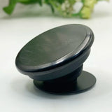 Set of 2 Natural Shungite Phone Prot Bracket, Energy Healing Stone
