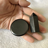 Set of 2 Natural Shungite Phone Prot Bracket, Energy Healing Stone
