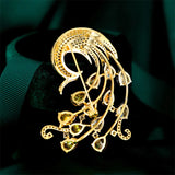 Zircon Bird Brooch Phoenix Pins Clothing Accessories Animal Corsage